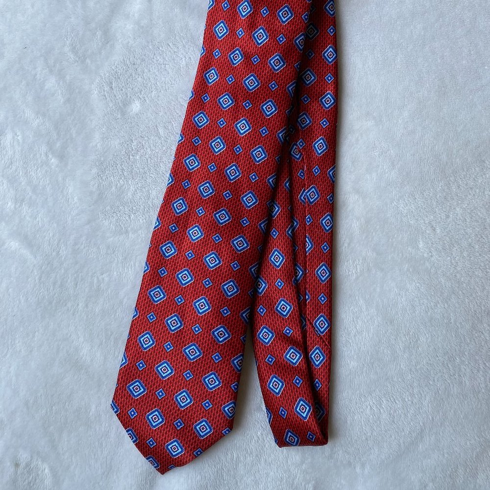 Canali Men's Medium Medallion-Print Silk Tie